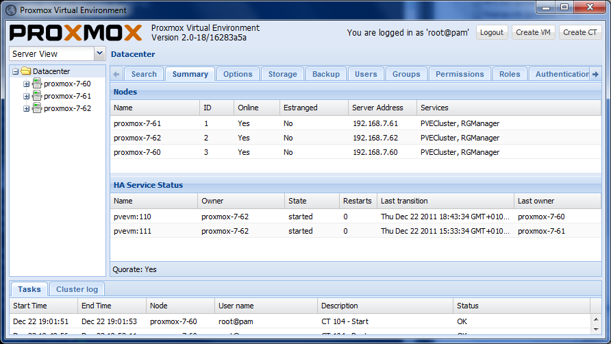 packages 0 upgrade High   Cluster Proxmox Availability VE